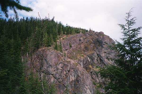 The second ledge, taken from the first ledge.